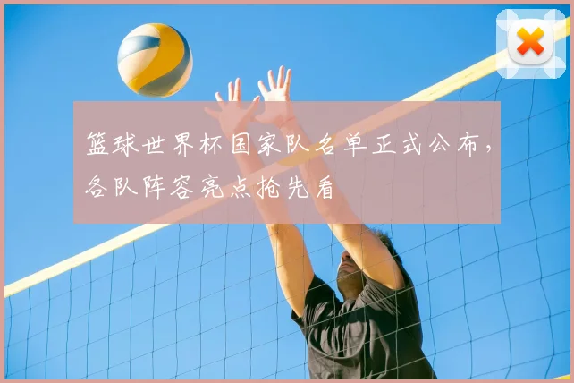 篮球世界杯国家队名单正式公布，各队阵容亮点抢先看